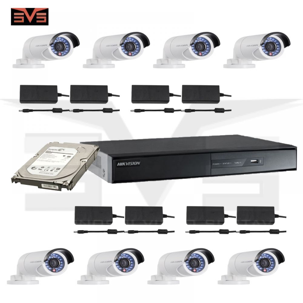 Videonadzor komplet Hikvision 8 kamera | HIKVISION | Video nadzor |  Kompleti video nadzora | Sigurnosni Sustavi | Cijena | Ponuda | Prodaja